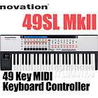 novation 49 sl mkii semi weighted 49 key midi keyboard
