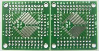 2Pcs T QFP 32   64 pin to DIP Adapter PCB SMD convert