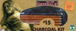 Art/Drawing Supplies Generals Charcoal Kit #15  