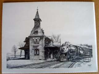 Point of Rocks Train Station Print, 1986 by Sherry Kemp  