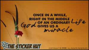 Once in a while God gives us Wall Decals Stickers 396  