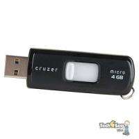 SanDisk Cruzer Micro 4GB USB 2.0 Flash Drive (Black)  