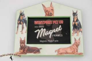 Doberman Pinscher Dog Magnet Photo Picture Frame  