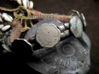 UNIQUE OLD TRIBAL Banjara Kuchi coin cowrie Bracelet  