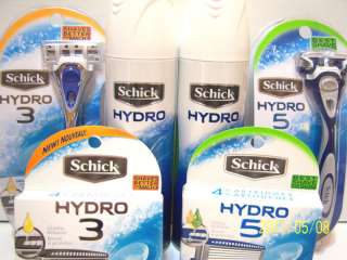 Schick Hydro Razor or Blades or Shave Gel Your Choice  