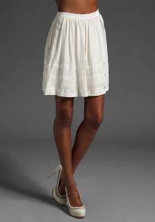 THEORY Arabesque Lilith Skirt in White  