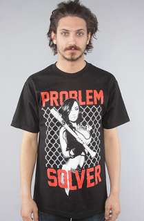 Two In The Shirt) The Problem Solver Tee in Black Red 