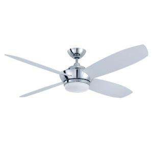 Designers Choice Collection Zeta 52 In. Polished Nickel Ceiling Fan 