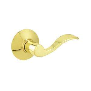 Schlage Accent Bright Brass Hall and Closet Lever F10 V ACC 605 at The 