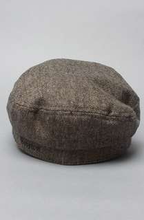 Brixton The Fiddler Cap in Brown and Black Tweed  Karmaloop 