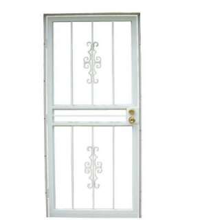   in. x 80 in. Steel White Prehung Security Door 50122 