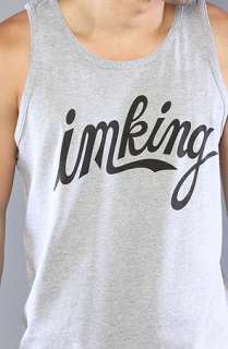 IMKING The Cursive Tank Top in Heather  Karmaloop   Global 