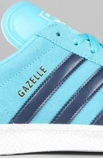 adidas The Gazelle 2 Suede Sneaker in Clear Blue and Dark Indigo 