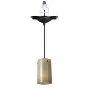 Worth Antique Bronze Finish with Linen Glass Instant Pendant Light 