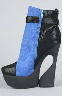 Ego and Greed The Orlando Shoe in Electric Blue PonyExclusive 