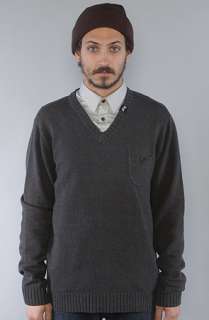 LRG The El Producto VNeck Sweater in Black Heather  Karmaloop 