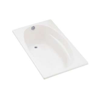 KOHLER 6036 Bathtub With Reversible Drain in White K 1142 0 at The 