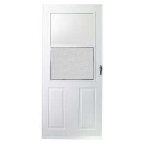   Traditional Storm Door with Black Hardware E2TR 30WH 