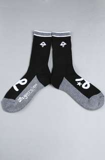   Hensler Crew Socks in Black  Karmaloop   Global Concrete Culture