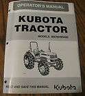 Kubota M4700 & M5400 Tractor Operators Owners Manual book