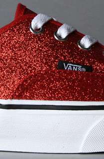Vans Footwear The Authentic Sneaker in Red Glitter  Karmaloop 