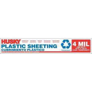 Clear Plastic Sheeting from Husky     Model CFHK0410C
