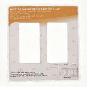 Amerelle 2 Gang Paper It Clear Rocker Wall Plate  DISCONTINUED 99RR at 