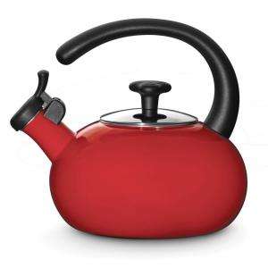   Ray 1 1/2 Qt. Whistling Teakettle in Red 54935 