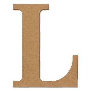 Design Craft MIllworks 8 In. MDF Classic Wood Letter (L) 47371 at The 