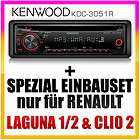 KENWOOD 3051  Radio+Kabel für RENAULT Laguna/Clio