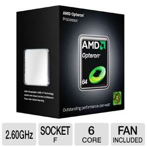 AMD OS2435WJS6DGNWOF Opteron 2435 Six Core Processor   2.60GHz, Socket 