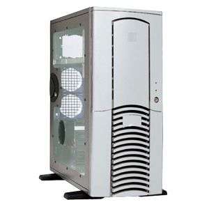 Chieftec   Dragon Silver Aluminum Mid Tower Case with Clear Side 