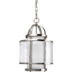 Bay Court Collection Brushed Nickel 1 light Foyer Pendant