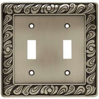   Switch Paisley Brushed Satin Pewter Wall Plate 64039 