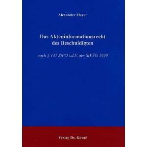   147 StPO i.d.F. des StVÄG 1999  Alexander Meyer Bücher