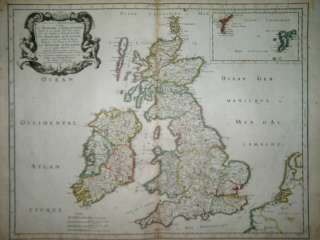 ENGLAND IRLAND IRELAND SCHOTTLAND Karte SANSON 1665  