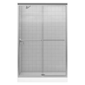 70 5/16 in. Frameless Bypass Shower Door in Matte Nickel with Clear 