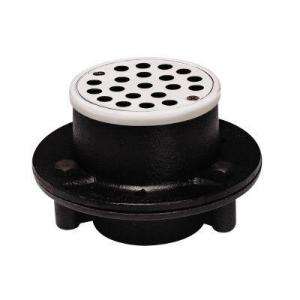 Oatey 2 in. Cast Iron Female Pipe Thread Shower Floor Drain with 4 1/4 