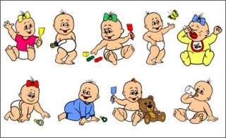 BABYS; Vektorgrafiken Vektorgrafik Vektor baby kinder  