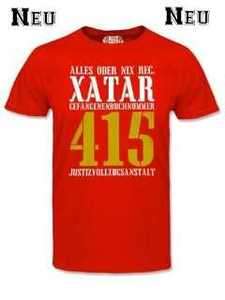 NEU FREE XATAR T Shirt Rot Thug Life Haft Celo Bang 187  