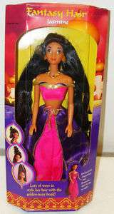 RARE Disney Mattel Aladdin Fantasy Hair Jasmine doll NRFB VHTF  