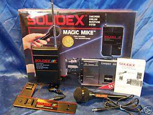 SOLIDEX MAGIC MIKE CAMCORDER WIRELESS MIC SYSTEM RECEIVER  