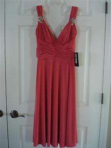 COLLECTIONS BOUTIQUE WOMENS DRESS CORAL  