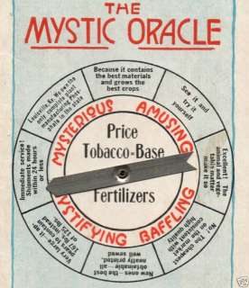 Mystic Oracle TOBACCO Fertilizer KY Farm Magic CARD  