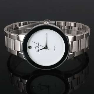 Gorgeous Mens Hi Q Royal Japan Quartz White Steel Watch  