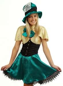 Mad Hatter Adult Costume Fancy Dress Up Hen Wonderland  