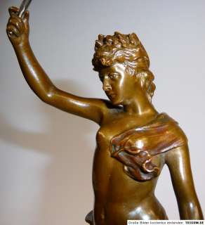 Bronzefigur Göttin sign. Eisenberger / Gladenbeck Berlin um1900 