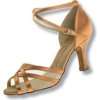 Exclusive Dance Shoes Tanzschuhe , bronze Satin, 62mm Absatz  