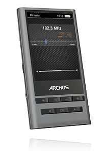 Der ARCHOS 24y vision hat ein integriertes FM Radio und bietet FM 