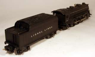 JO Lionel Pre War 2 6 2 Locomotive #1666 w/ Tender #2266W (whistle 